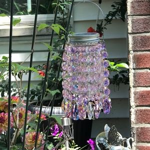Solar Powered Mini Crystal Chandeliers